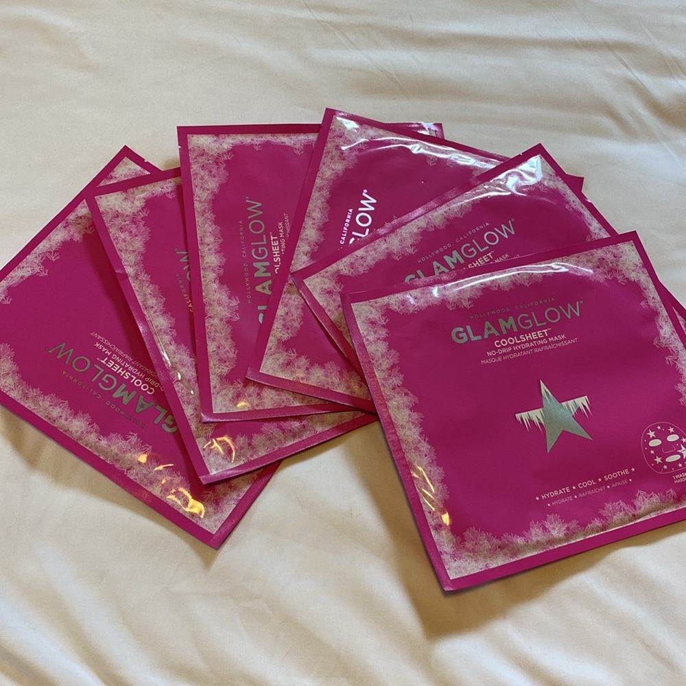 🎀 5/$20 🎀 6 GlamGlow: CoolSheet Masks new in package